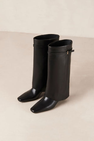 Evita Leather Boots | Black