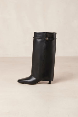 Evita Leather Boots | Black