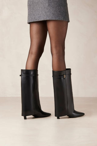 Evita Leather Boots | Black