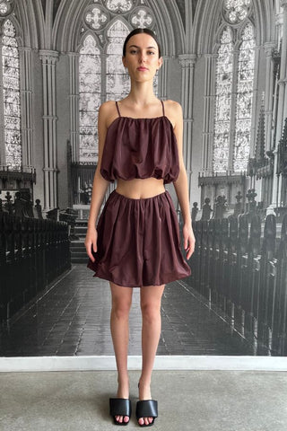 Evans Skirt | Oxblood