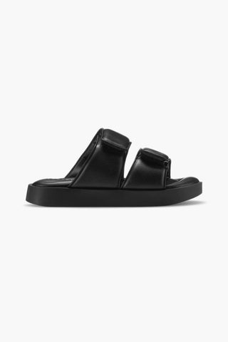 Padded Double Band Slides | Black