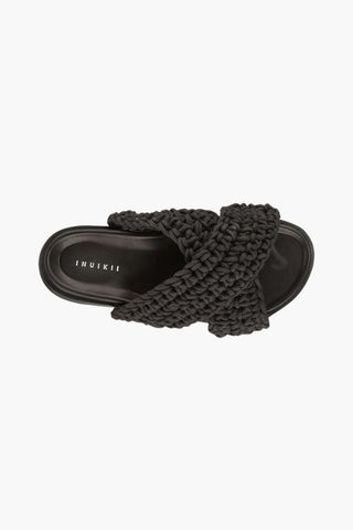 Woven Slides | Black