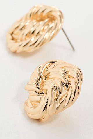 Briar Knotted Earrings | Gold