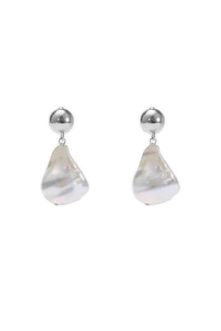 Freshwater Pearl Earrings | Silver