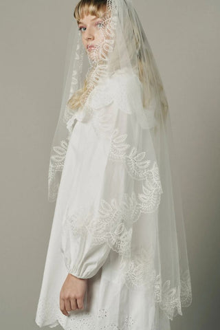 Mimosa Embroidered Veil | Ofrenda