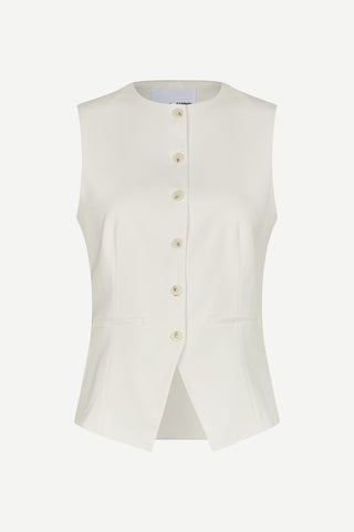 Saruma Vest | Egret