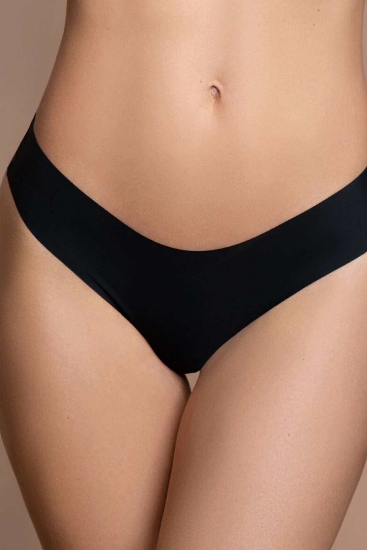2-Pack Women Thong Daily Invisible (Black)